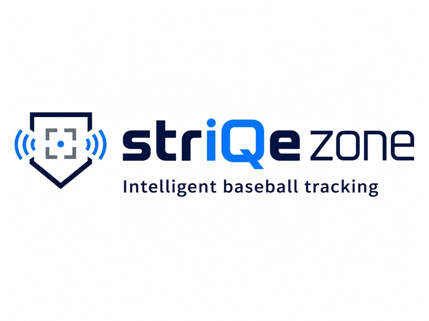 striQezone logo with intelligent baseball tracking tagline